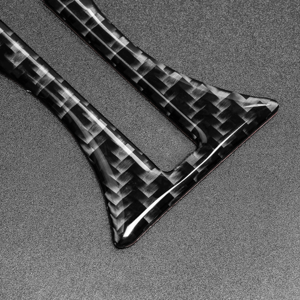 Carbon Fiber Car Cup Holder Cover Trim Sticker Decor for Benz A Class CLA GLA