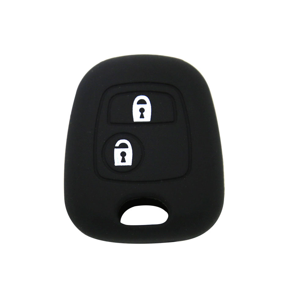 2 Button Silicone Car Remote Flip Key Fob Shell Protect Cover Case for Peugeot