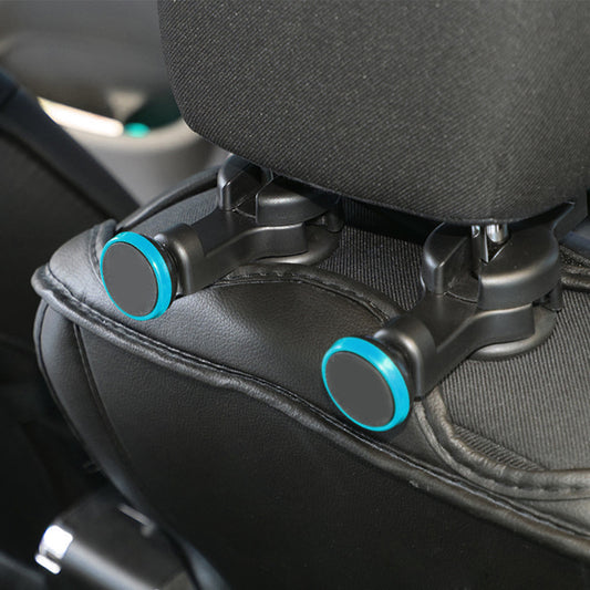 Car Back Seat Headrest Holder Hook Hanger Magnetic Cell Phone Tablet Stand Mount