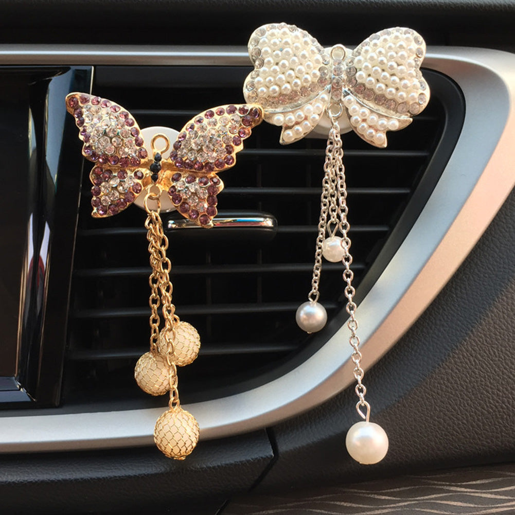 Butterfly Car Vehicle Air Vent Outlet Freshener Fragrance Perfume Clip Decor