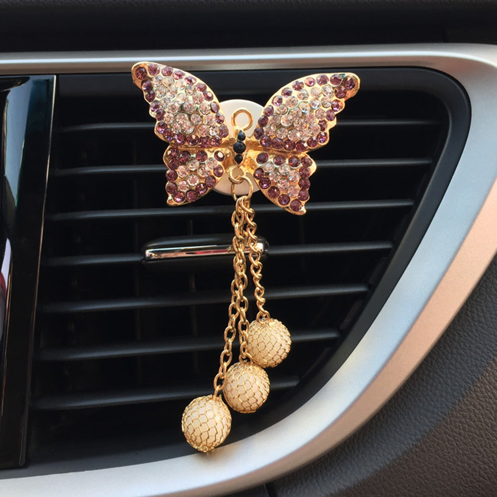 Butterfly Car Vehicle Air Vent Outlet Freshener Fragrance Perfume Clip Decor