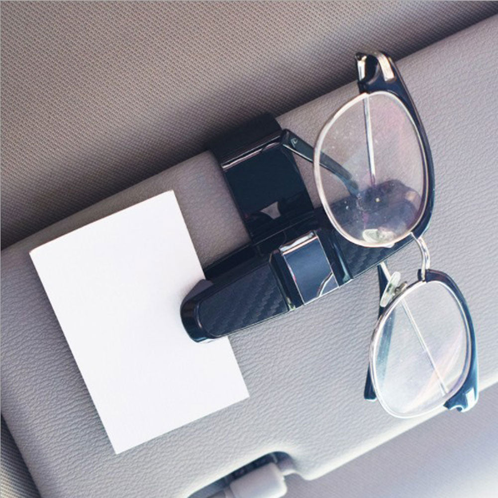 Car Auto Sun Visor Clip Holder for Reading Glasses Sunglasses Eyeglasses Card