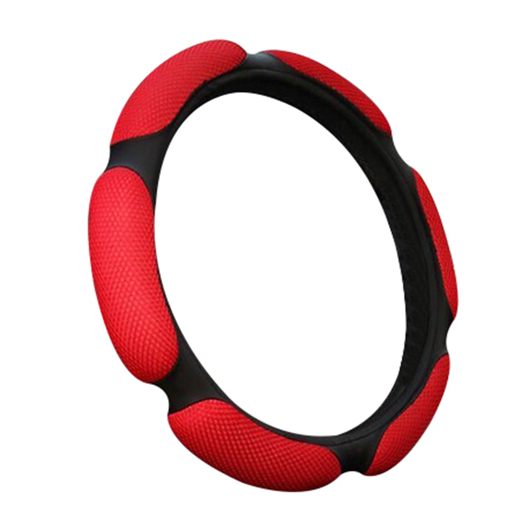 Stylish Universal Car Vehicle Faux Leather Anti-Slip Steering Wheel Cover Decor