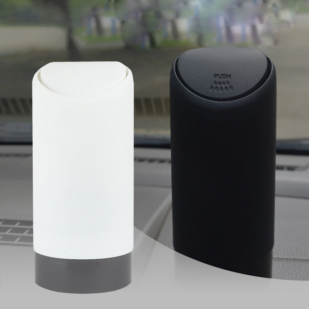 Creative Stylish Car Vehicle Silicone Trash Can Garbage Bin Storage Box with Lid