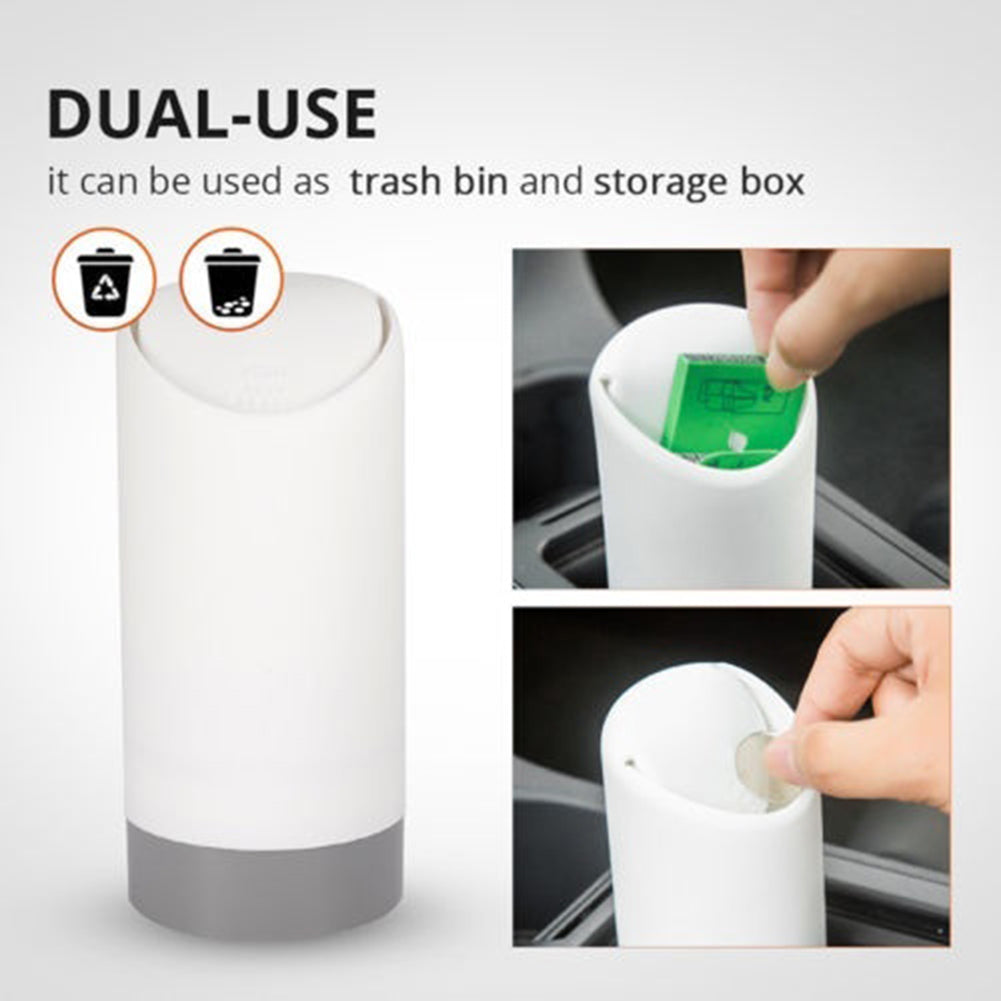 Creative Stylish Car Vehicle Silicone Trash Can Garbage Bin Storage Box with Lid