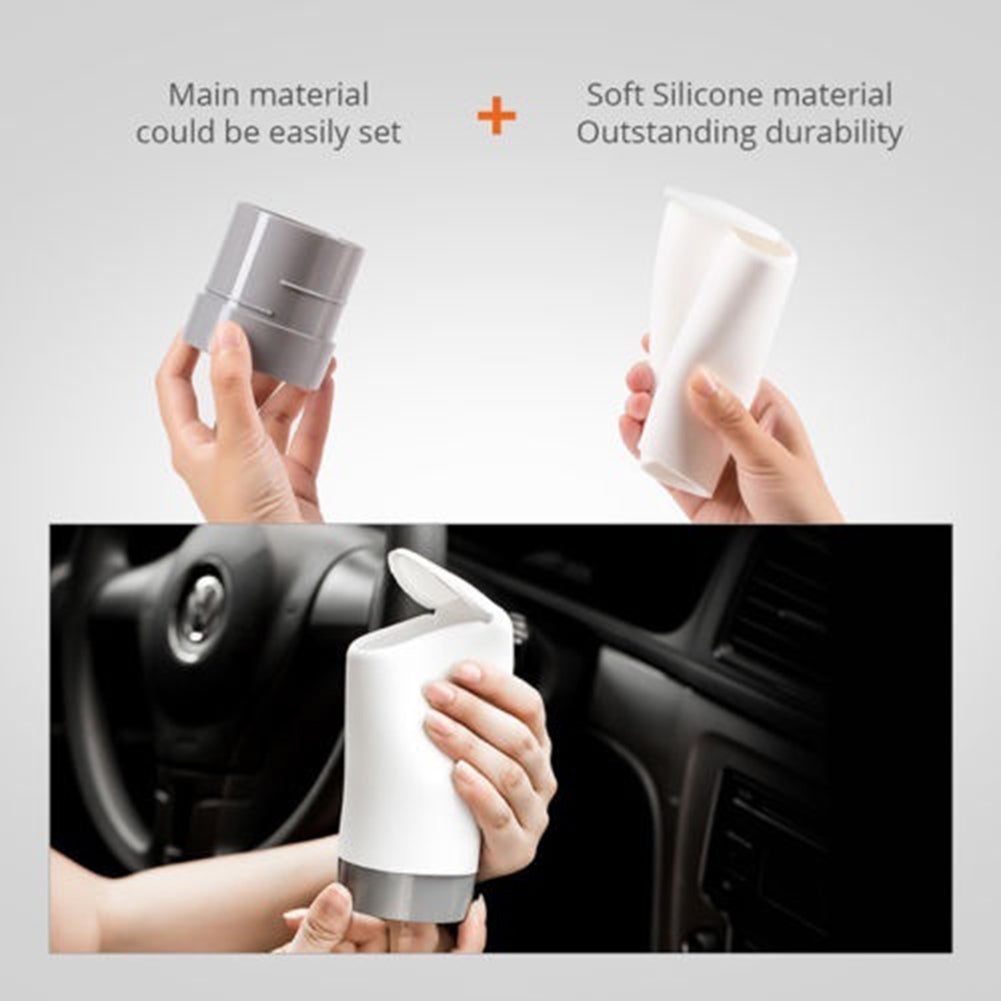 Creative Stylish Car Vehicle Silicone Trash Can Garbage Bin Storage Box with Lid