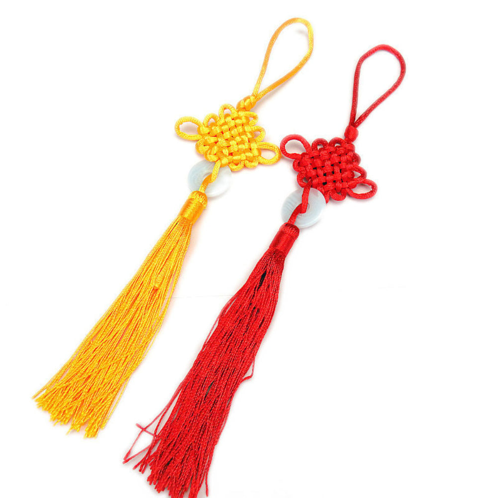 Hand-Woven Chinese Knot Car Interior Ornament Hanging Pendant Home Decor Gift