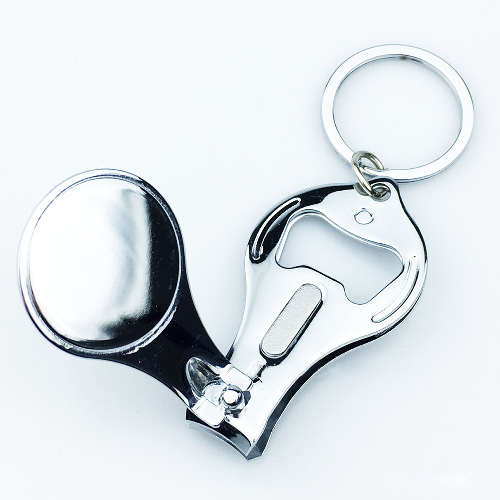 Nail Clippers Bartender Beer Bottle Opener Keychain Key Ring Filer Bar Club Tool