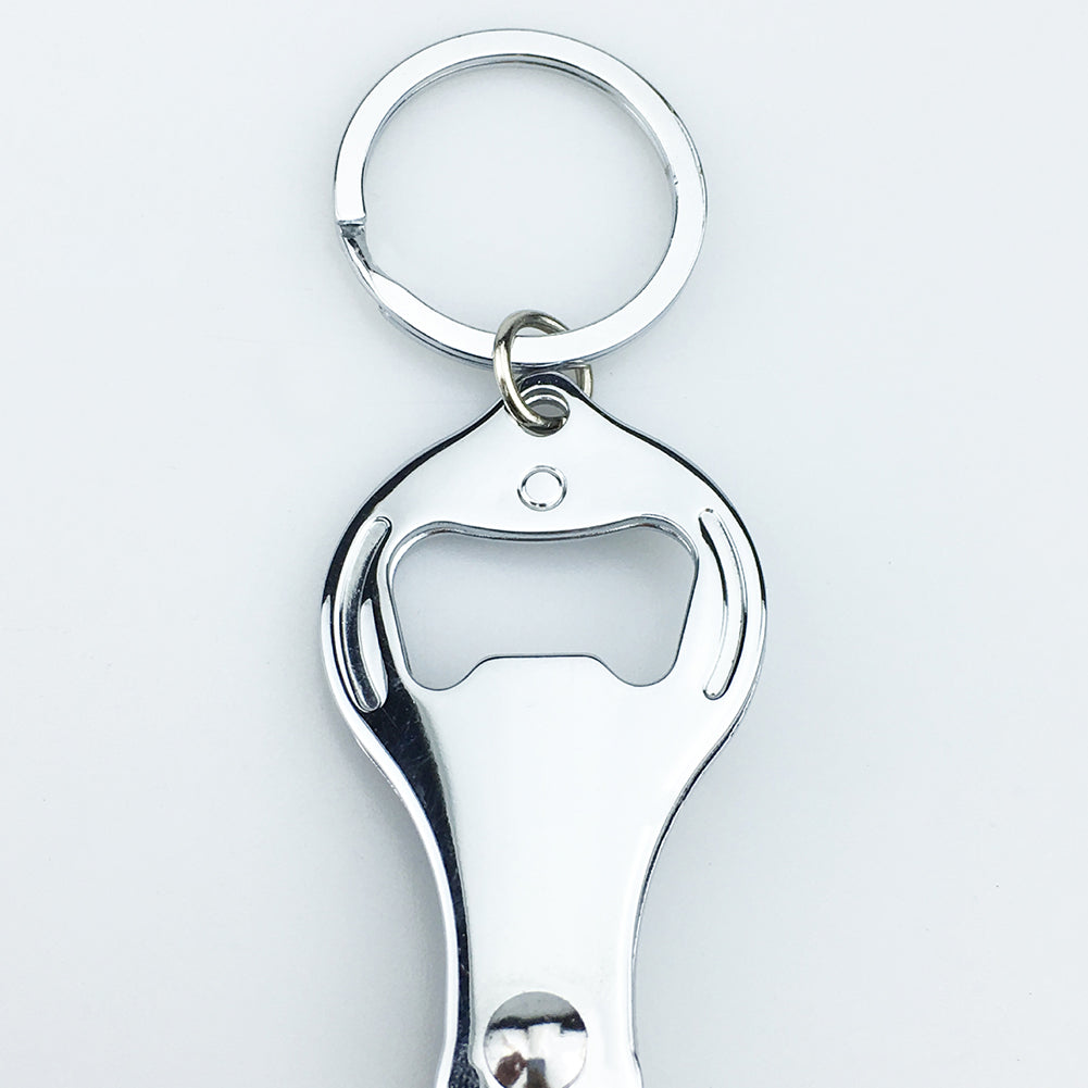 Nail Clippers Bartender Beer Bottle Opener Keychain Key Ring Filer Bar Club Tool