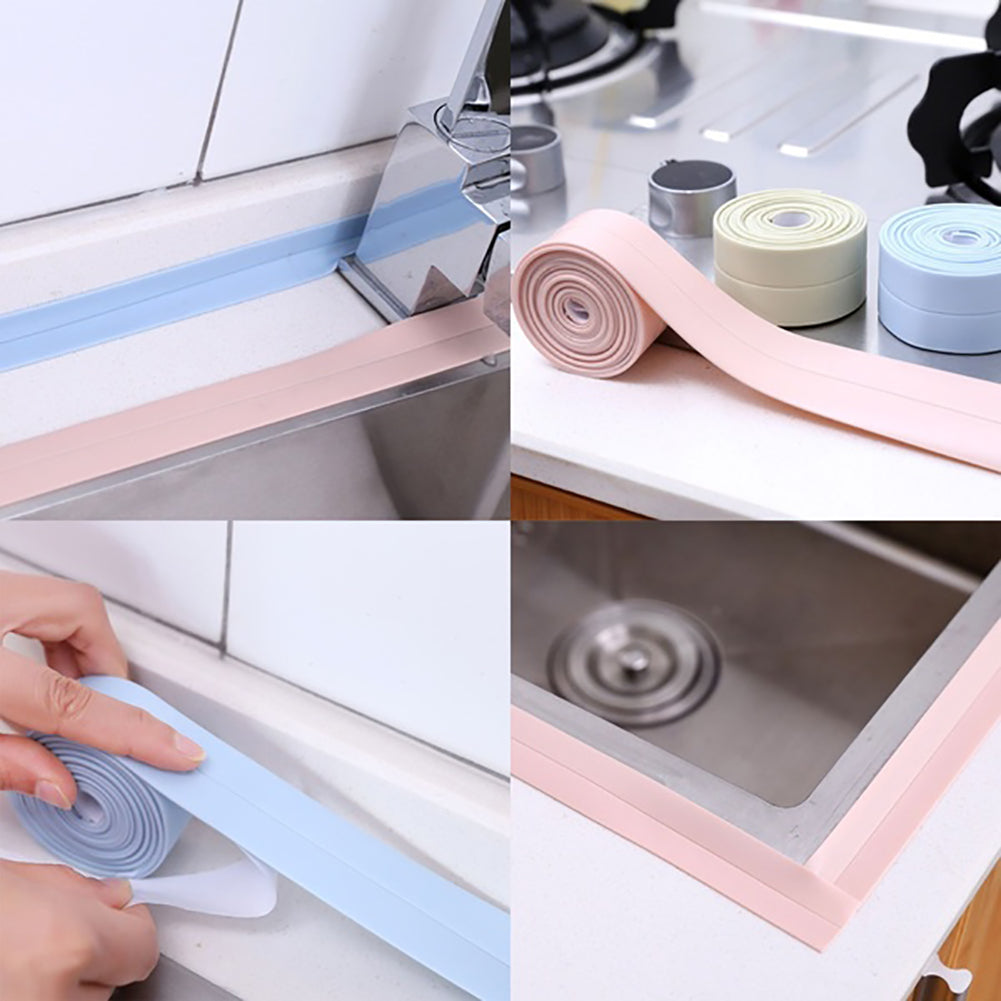 320cm PVC Sink Crack Gap Kitchen Corner Sealant Tape Waterproof Sealing Strip