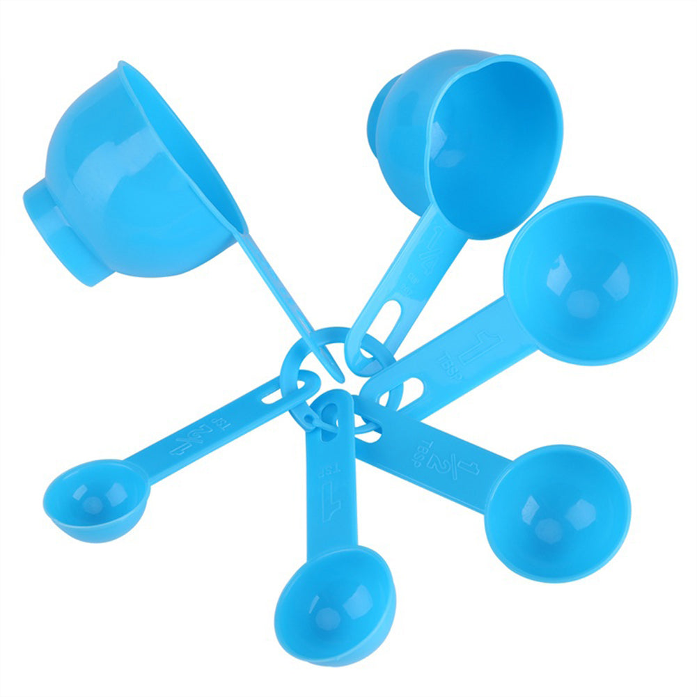 7Pcs/Set Plastic Measuring Spoons Graduated Cup Kitchen Baking Tool Chef Aid
