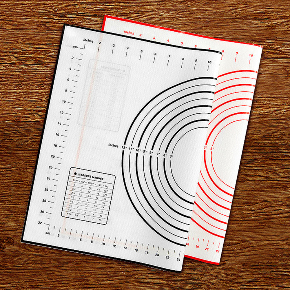 Rolling Sheet Silicone Baking Mat Pad Non-Stick Bakeware Flour Pastry Carpet