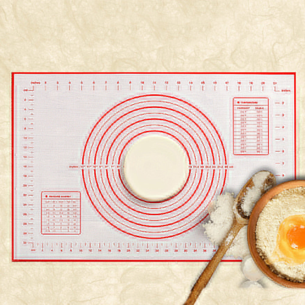 Rolling Sheet Silicone Baking Mat Pad Non-Stick Bakeware Flour Pastry Carpet