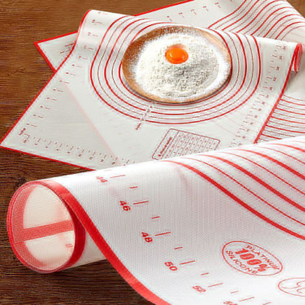 Rolling Sheet Silicone Baking Mat Pad Non-Stick Bakeware Flour Pastry Carpet