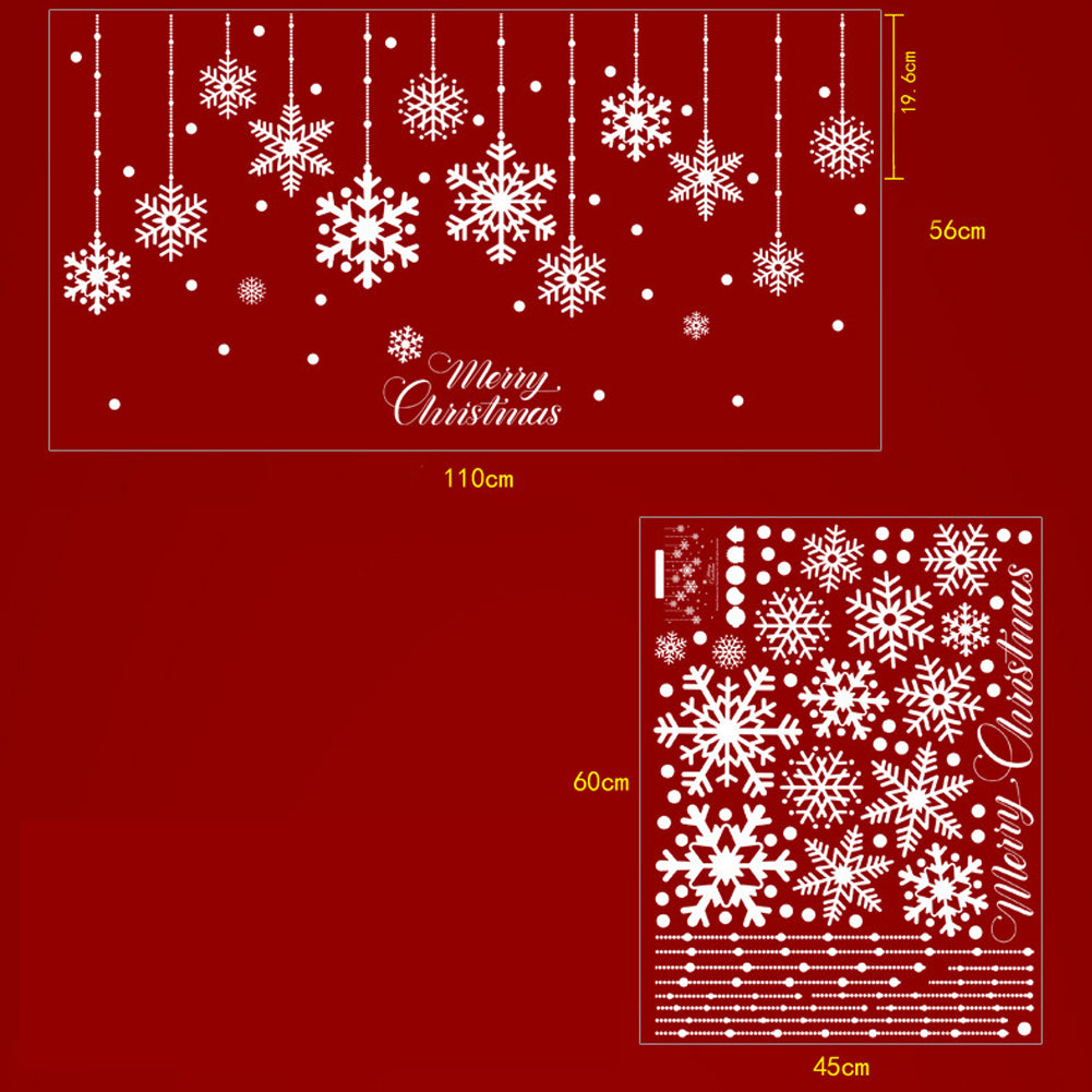 Christmas Snowflake Removable Sticker Wall Glass Window Home Shop Xmas Decor