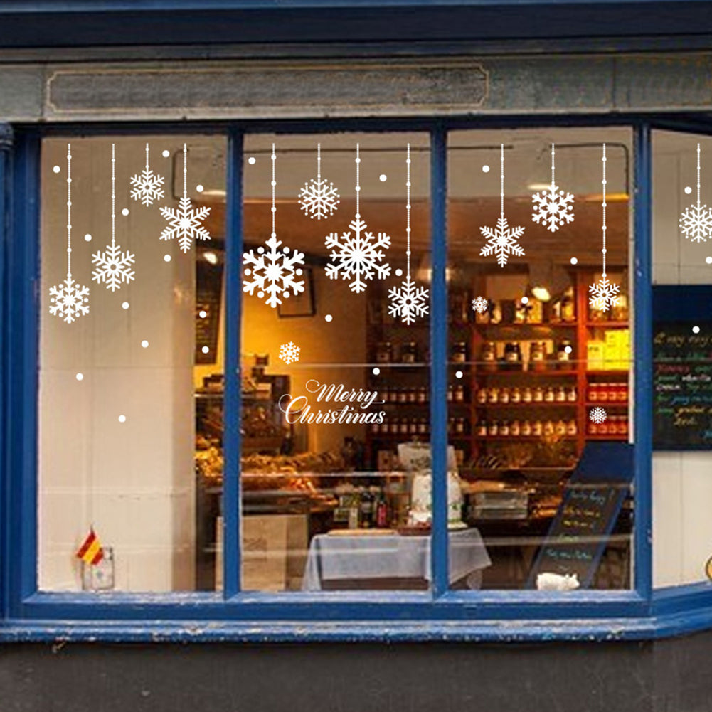 Christmas Snowflake Removable Sticker Wall Glass Window Home Shop Xmas Decor