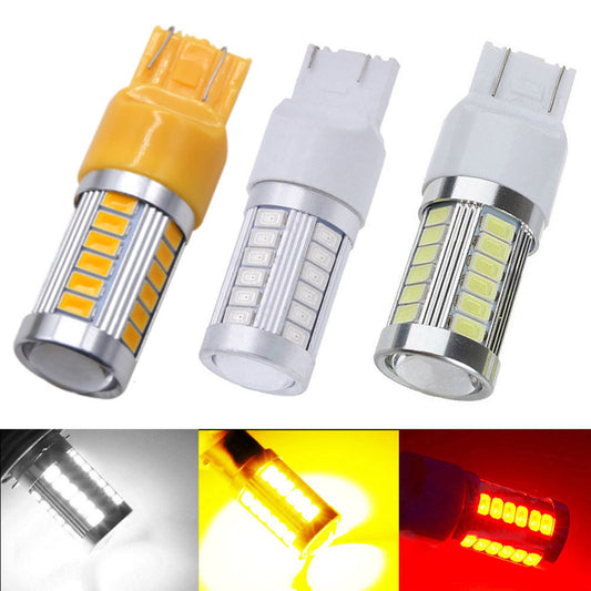 2Pcs 7443 5630 SMD 33-LED Car Brake Light DC12V 800LM Turn Reverse Lamp Bulb
