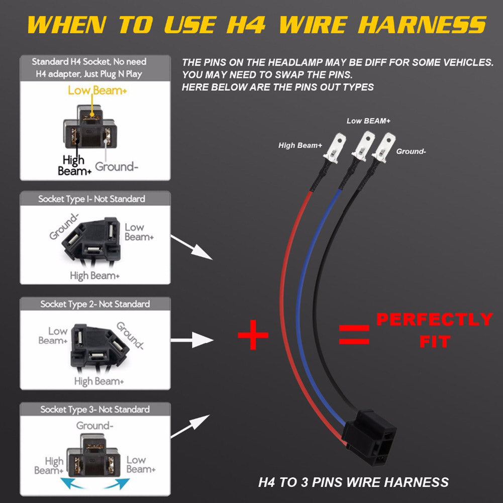 300W Car Truck Off-Road LED Headlight Square Projector Working DRL Driving Lamp