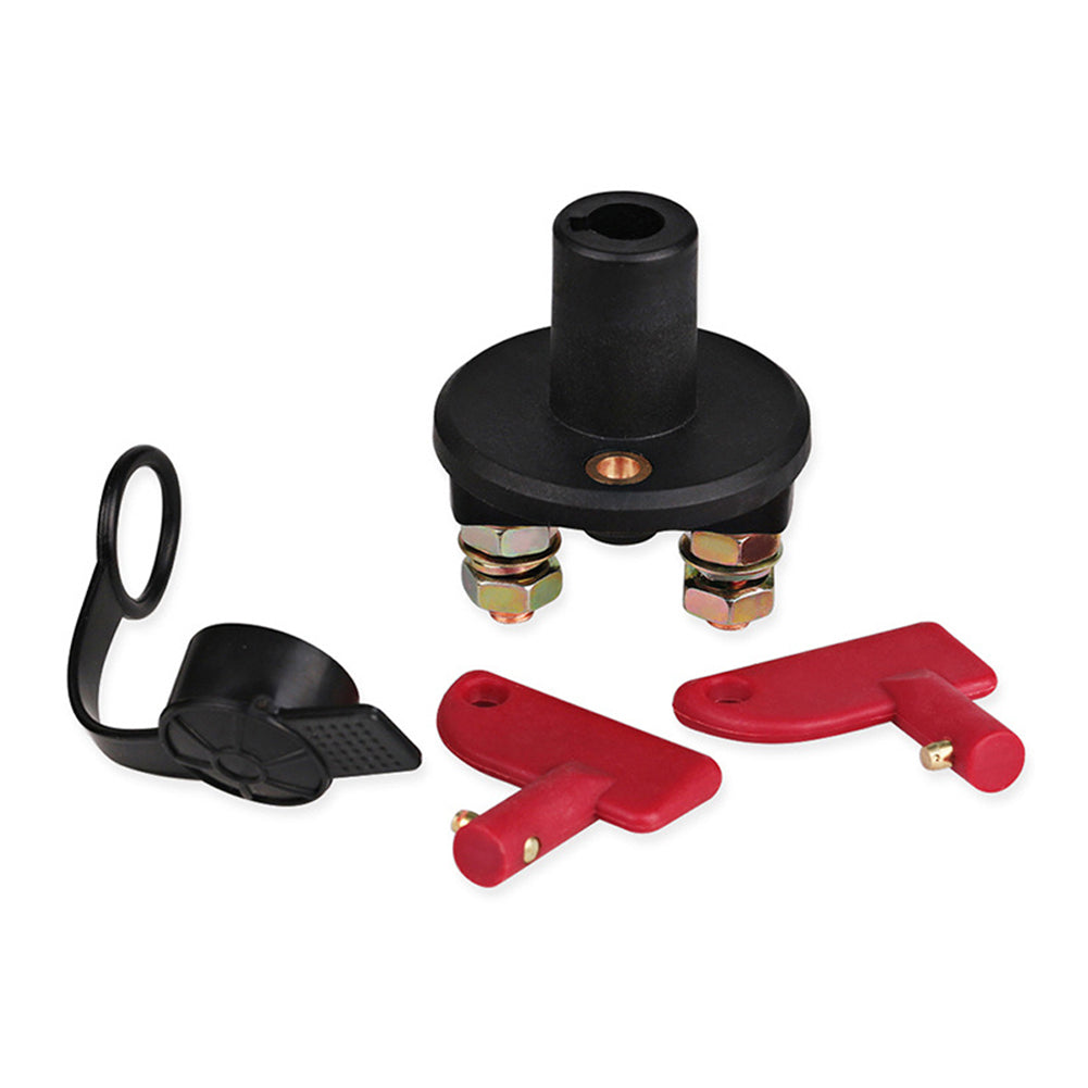 Boat Car Battery Disconnect Switch Power Cut Off Isolator with 2 Removable Keys