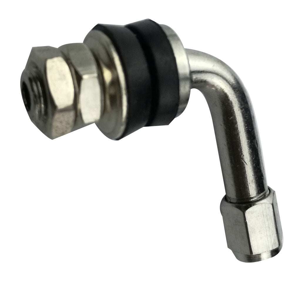 4Pcs Right Angle Chrome Metal Car Motorcycle Wheel Tire Tyre Valve Stems Bolt