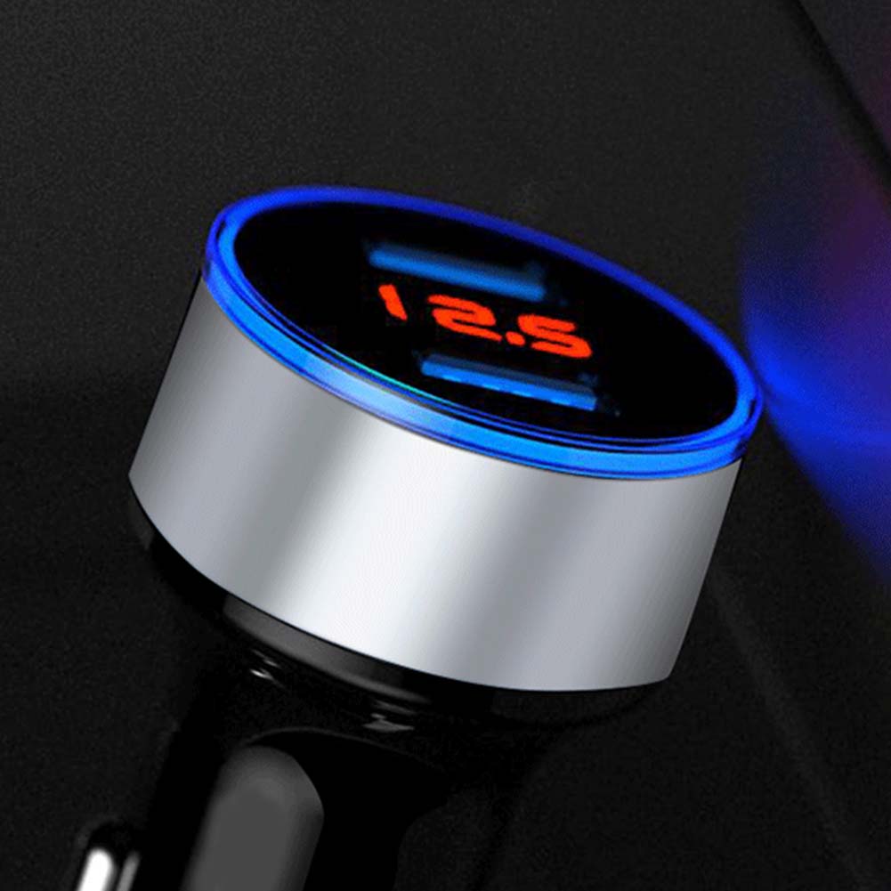 Car Charger Dual USB 3.1A Adapter LED Voltmeter Display for iPhone Samsung