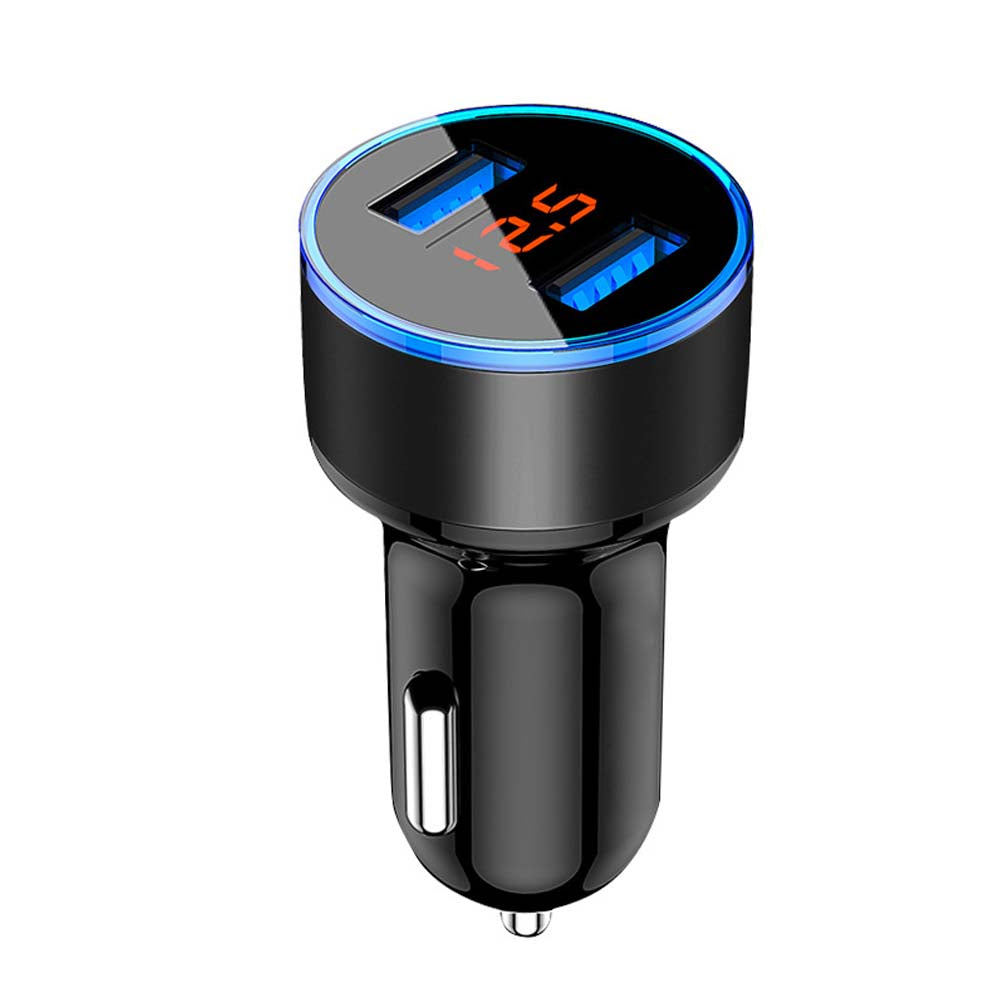 Car Charger Dual USB 3.1A Adapter LED Voltmeter Display for iPhone Samsung