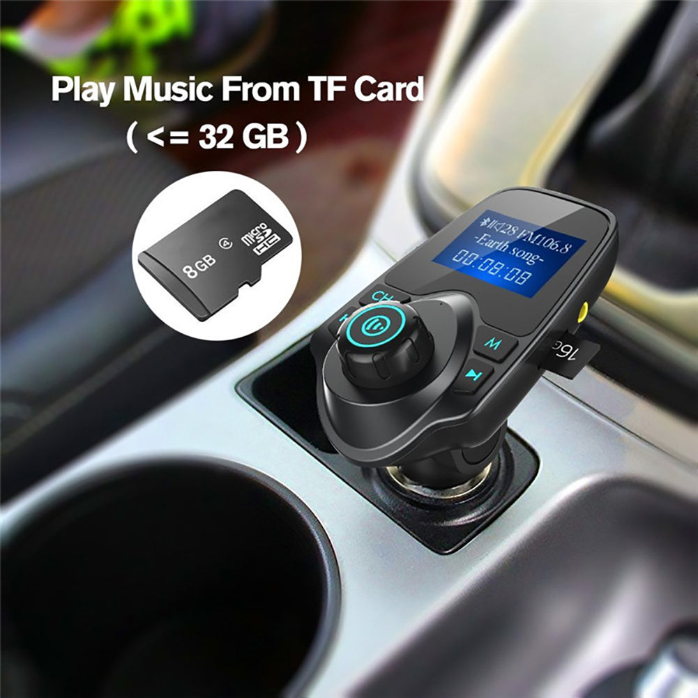 T11 Car LCD Bluetooth MP3 Player FM Transmitter Hands-free Dual USB Charger