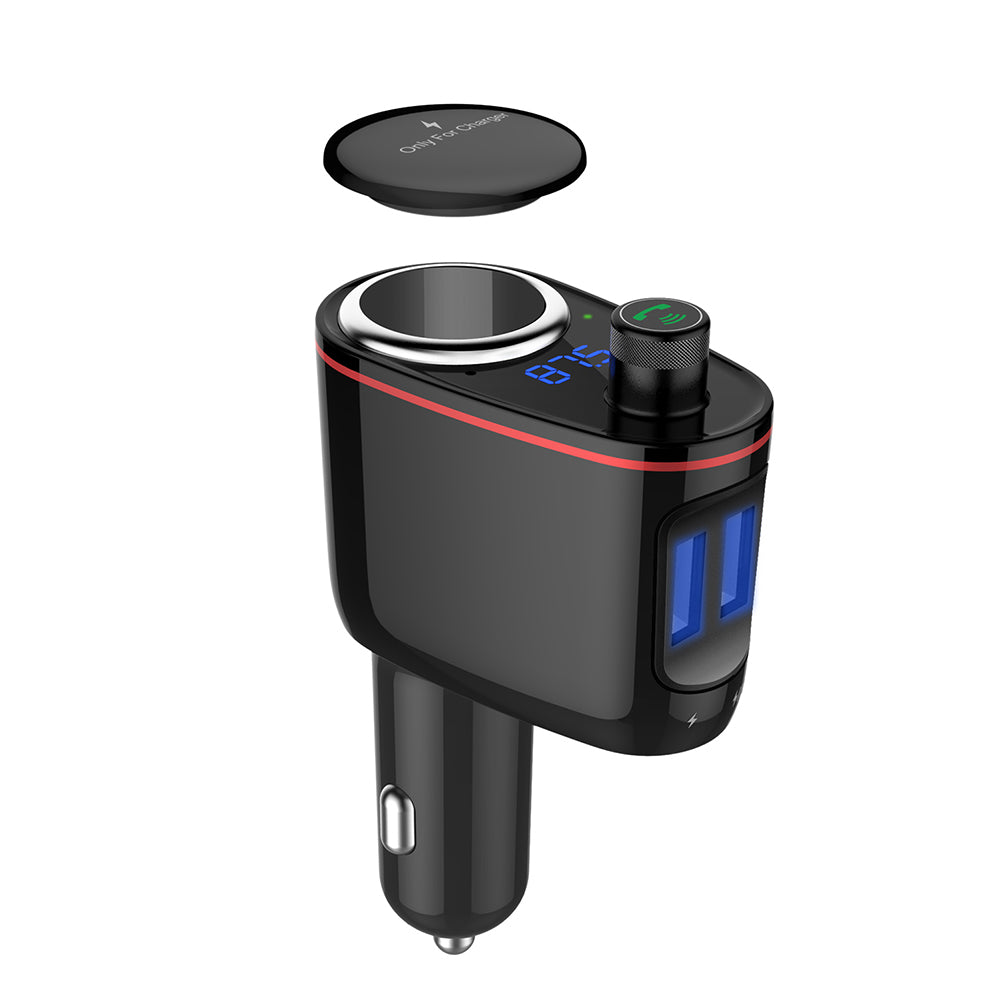 Multifunctional Bluetooth MP3 Player Dual USB Quick Charging Vehicle Car Charger