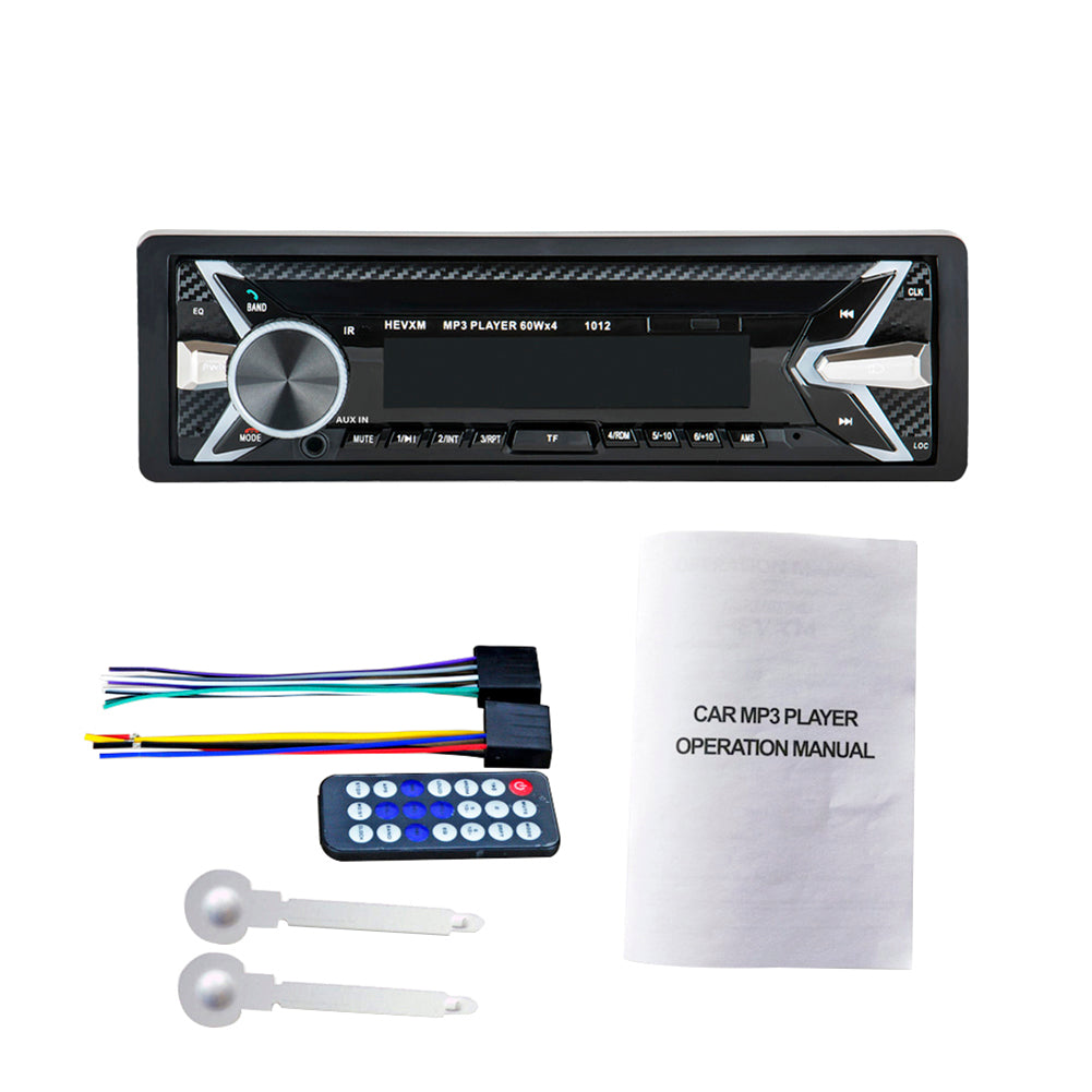 HEVXM 1012 Wireless Bluetooth Car Radio MP3 Media Player Speaker Handsfree Call