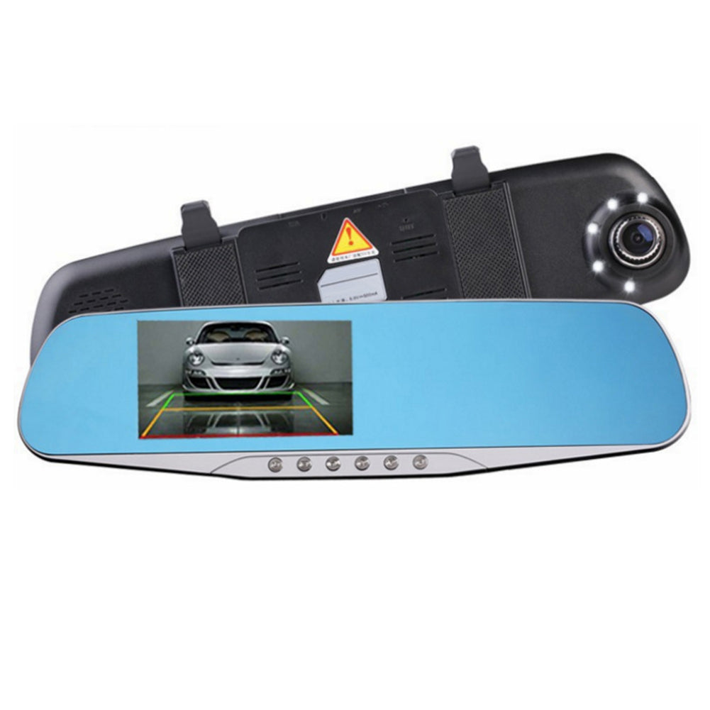 4.3inch Night Vision Car DVR Detector Camera Drive Rearview Mirror Digital Video