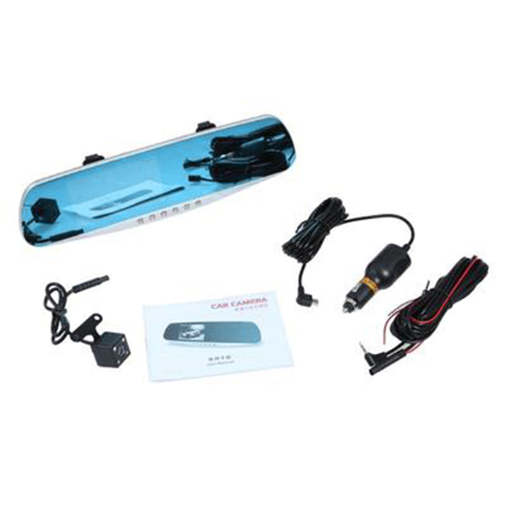 4.3inch Night Vision Car DVR Detector Camera Drive Rearview Mirror Digital Video