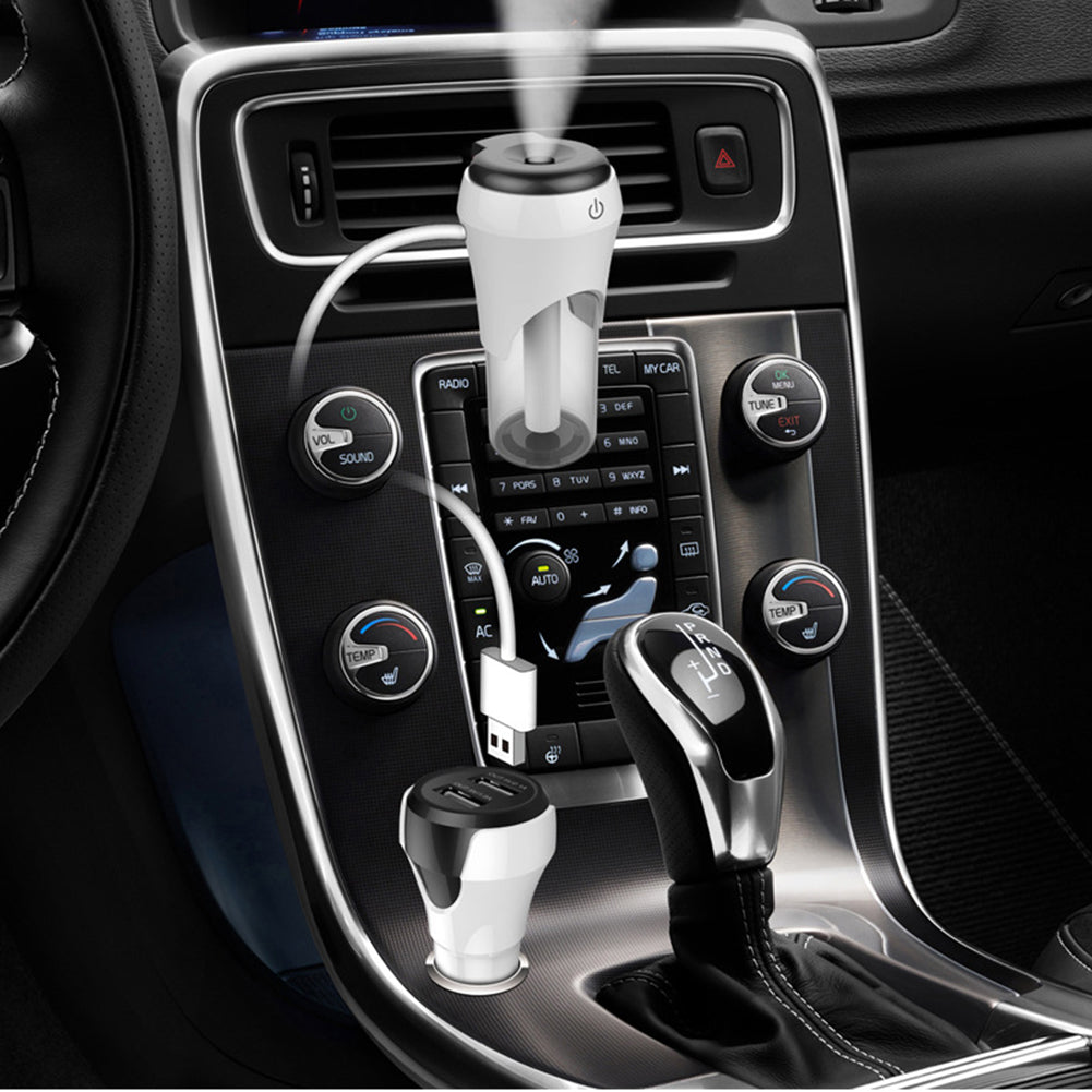 Car Air Vent Mini Humidifier Purifier Mist Maker Aroma Diffuser USB Charger