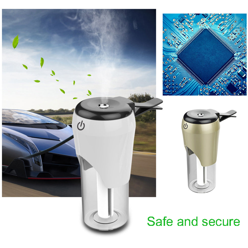 Car Air Vent Mini Humidifier Purifier Mist Maker Aroma Diffuser USB Charger