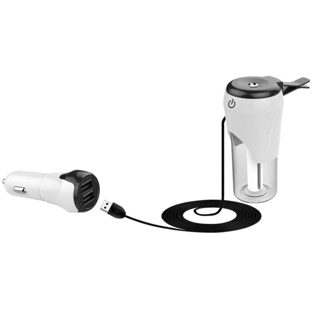 Car Air Vent Mini Humidifier Purifier Mist Maker Aroma Diffuser USB Charger
