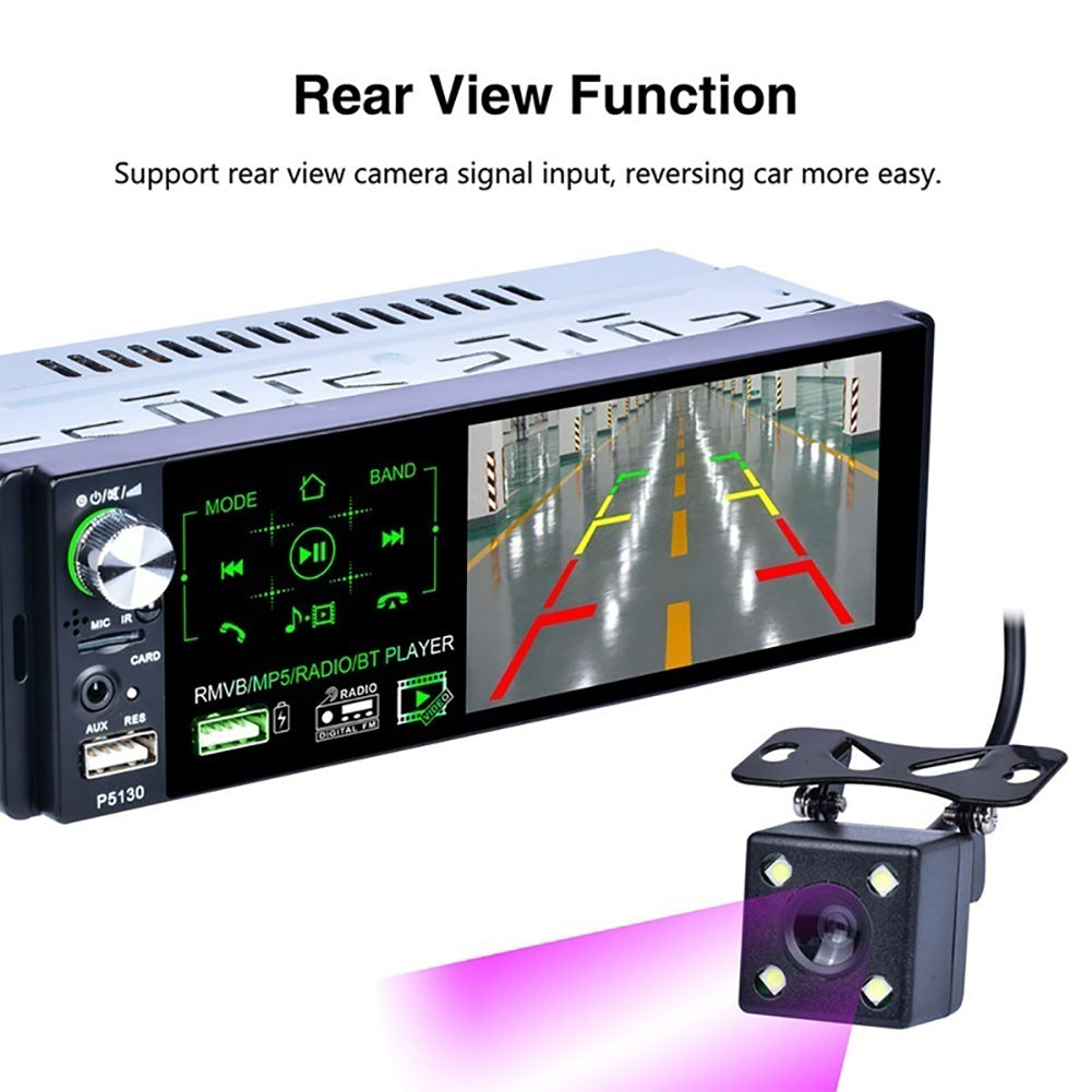 P5130 4.1 Inch Car Radio Bluetooth Touch Screen MP5 Player with Rearview Camera