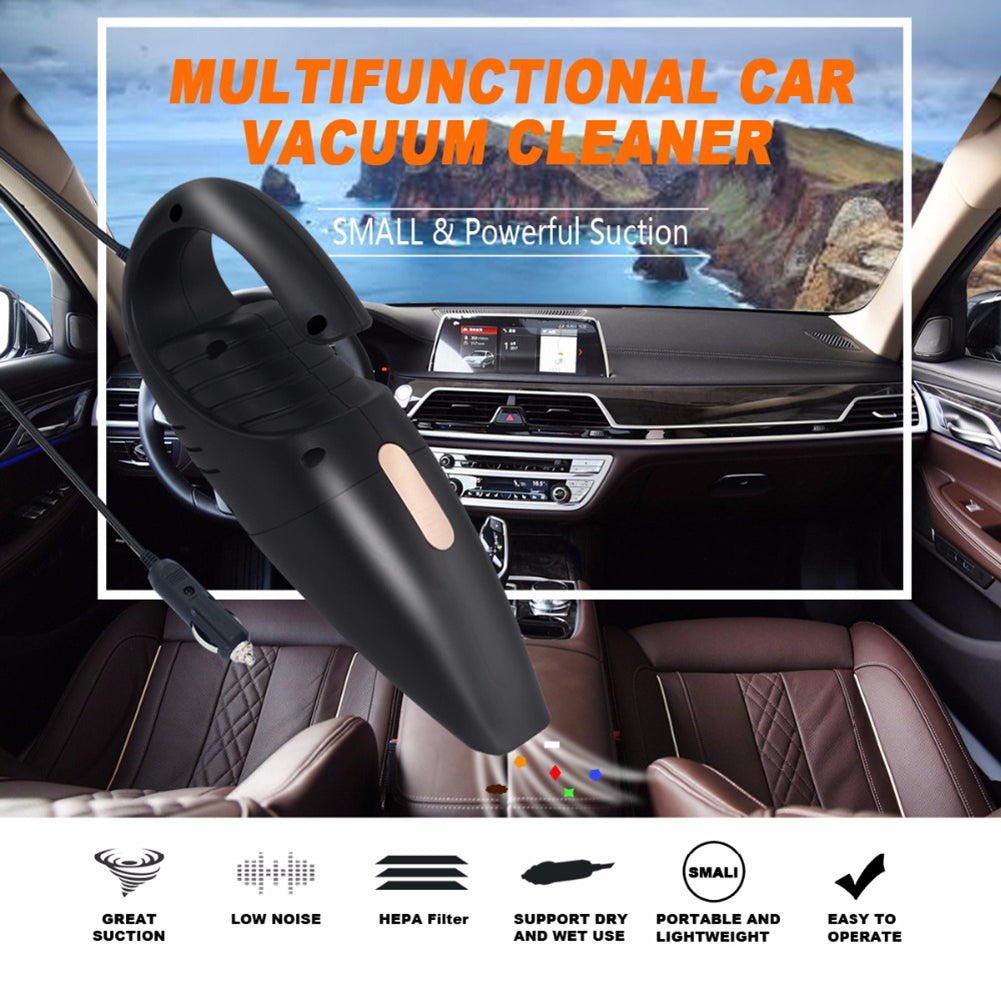 DC 12V 2500Pa Mini Portable Car Vacuum Cleaner Wet/Dry Dual Use Dirt Catcher