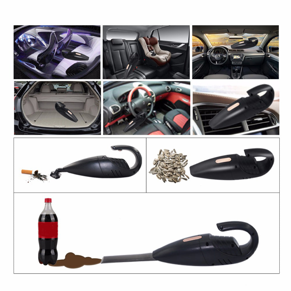DC 12V 2500Pa Mini Portable Car Vacuum Cleaner Wet/Dry Dual Use Dirt Catcher