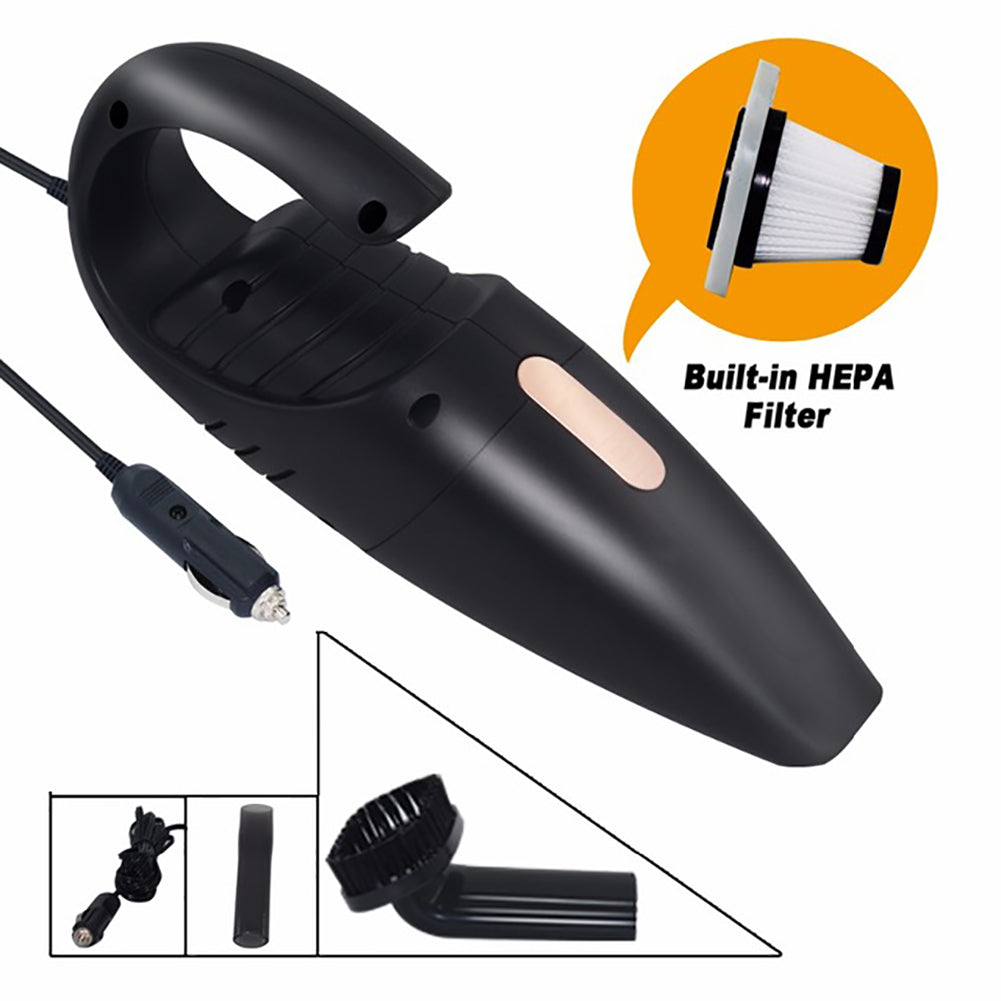 DC 12V 2500Pa Mini Portable Car Vacuum Cleaner Wet/Dry Dual Use Dirt Catcher