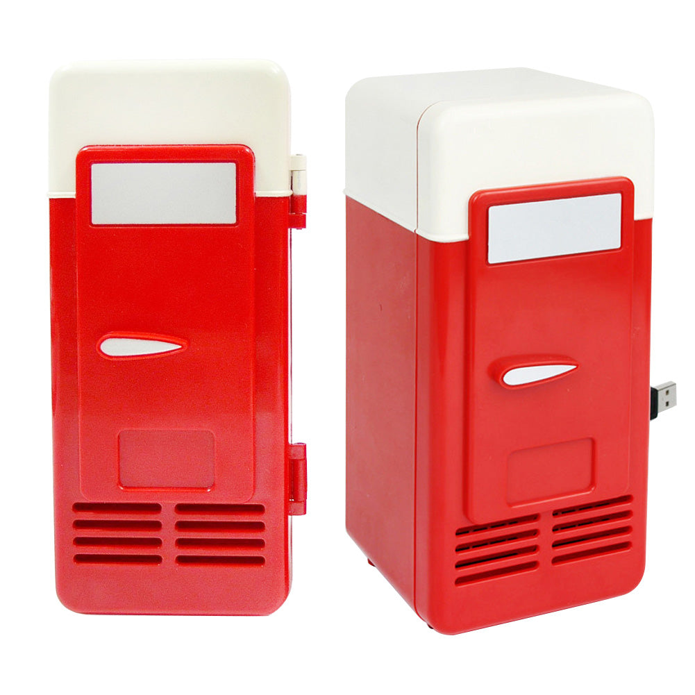 Mini Portable Auto Home Space Saving Food Drinks Storage USB Refrigerator Cooler