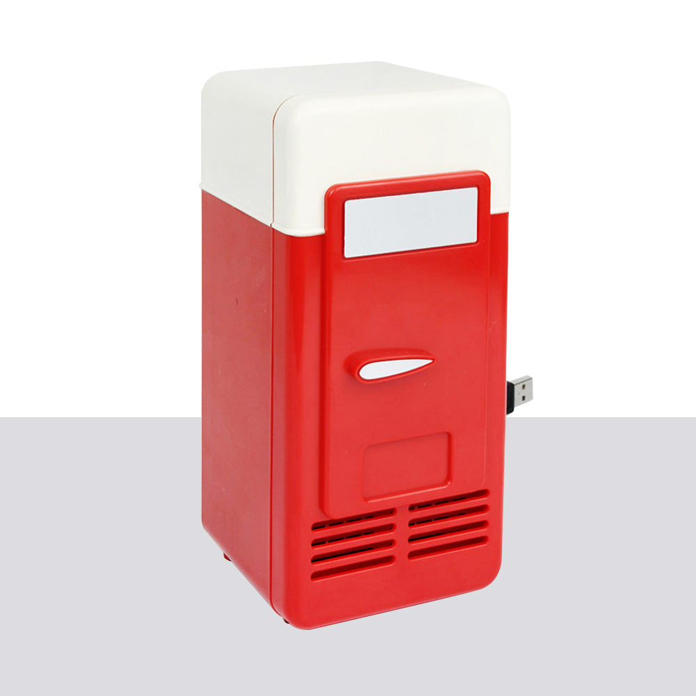 Mini Portable Auto Home Space Saving Food Drinks Storage USB Refrigerator Cooler