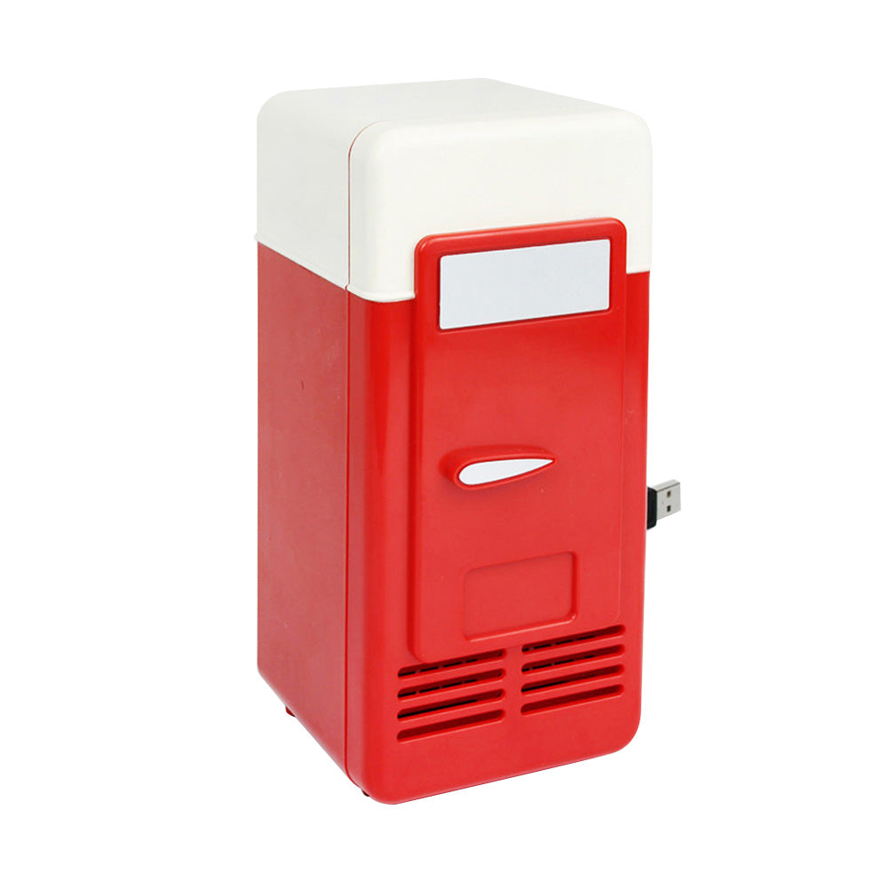 Mini Portable Auto Home Space Saving Food Drinks Storage USB Refrigerator Cooler