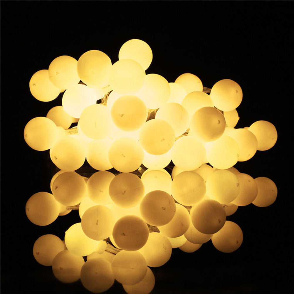 50LED Ball Shaped 8Modes Fairy String Light Christmas Wedding Home Party Decor