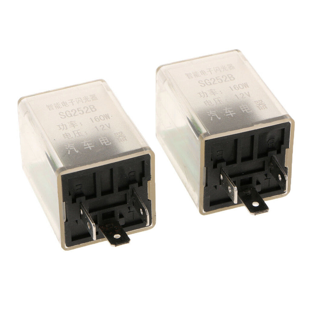 2Pcs DC 12V 160W 3 Pin Car Turn Signal Blink LED Light Indicator Flasher Relays