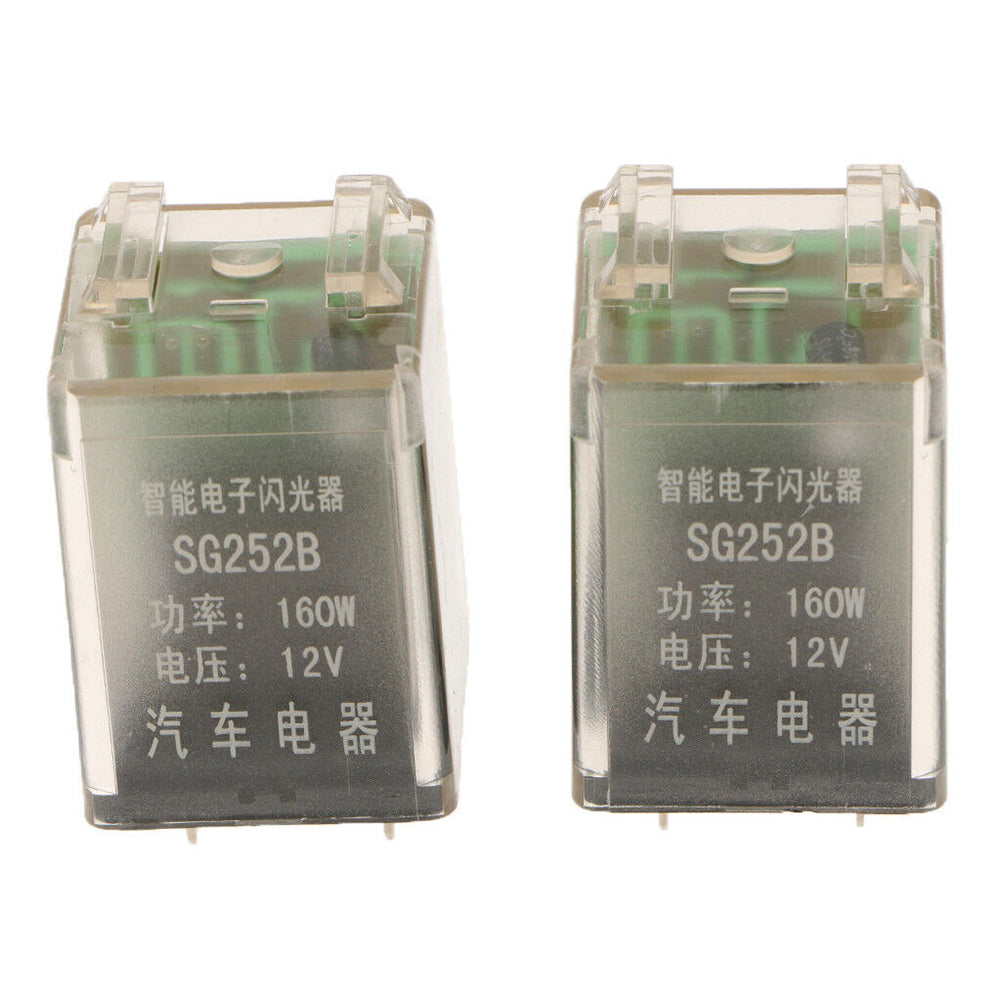 2Pcs DC 12V 160W 3 Pin Car Turn Signal Blink LED Light Indicator Flasher Relays