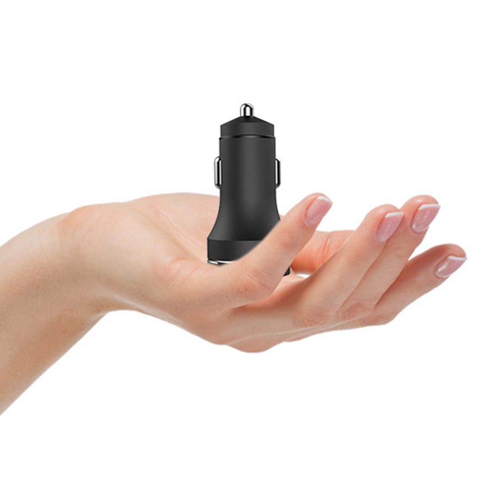 Metal Dual USB Fast Charging Voltage Detection Car Phone Charger Power Adapter