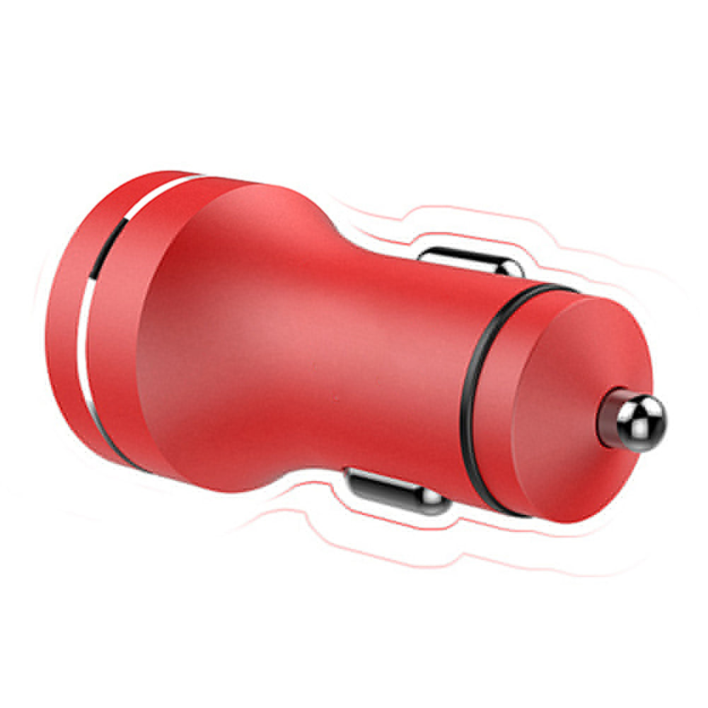 Metal Dual USB Fast Charging Voltage Detection Car Phone Charger Power Adapter