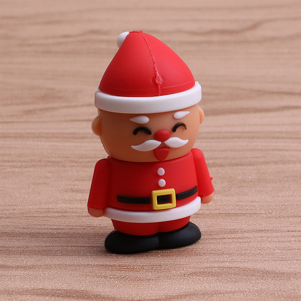 1/2/4/8/16/32GB Cartoon Santa Claus USB2.0 Flash Drive Pen Memory Stick U-Disk