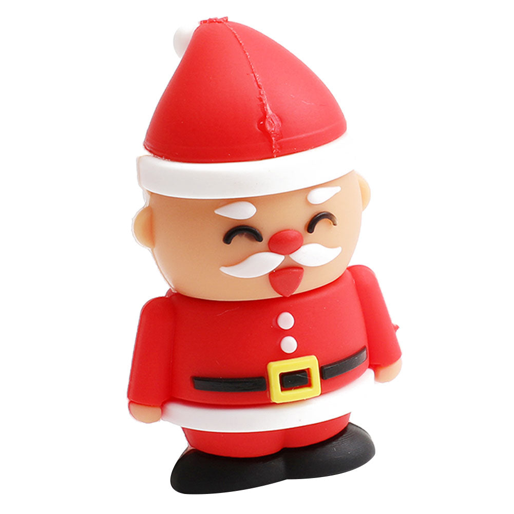 1/2/4/8/16/32GB Cartoon Santa Claus USB2.0 Flash Drive Pen Memory Stick U-Disk