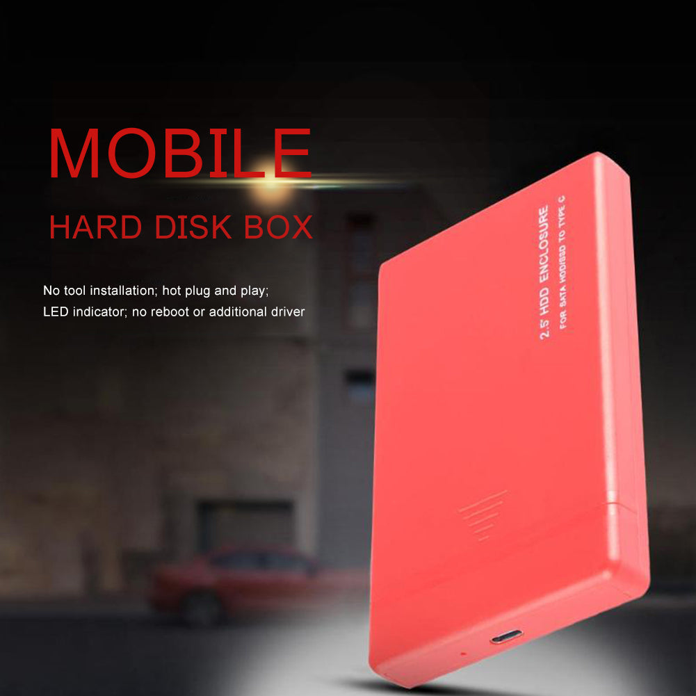 480M/bps 2.5inch SATA USB 2.0 External HDD Enclosure Hard Disk Drive SSD Case