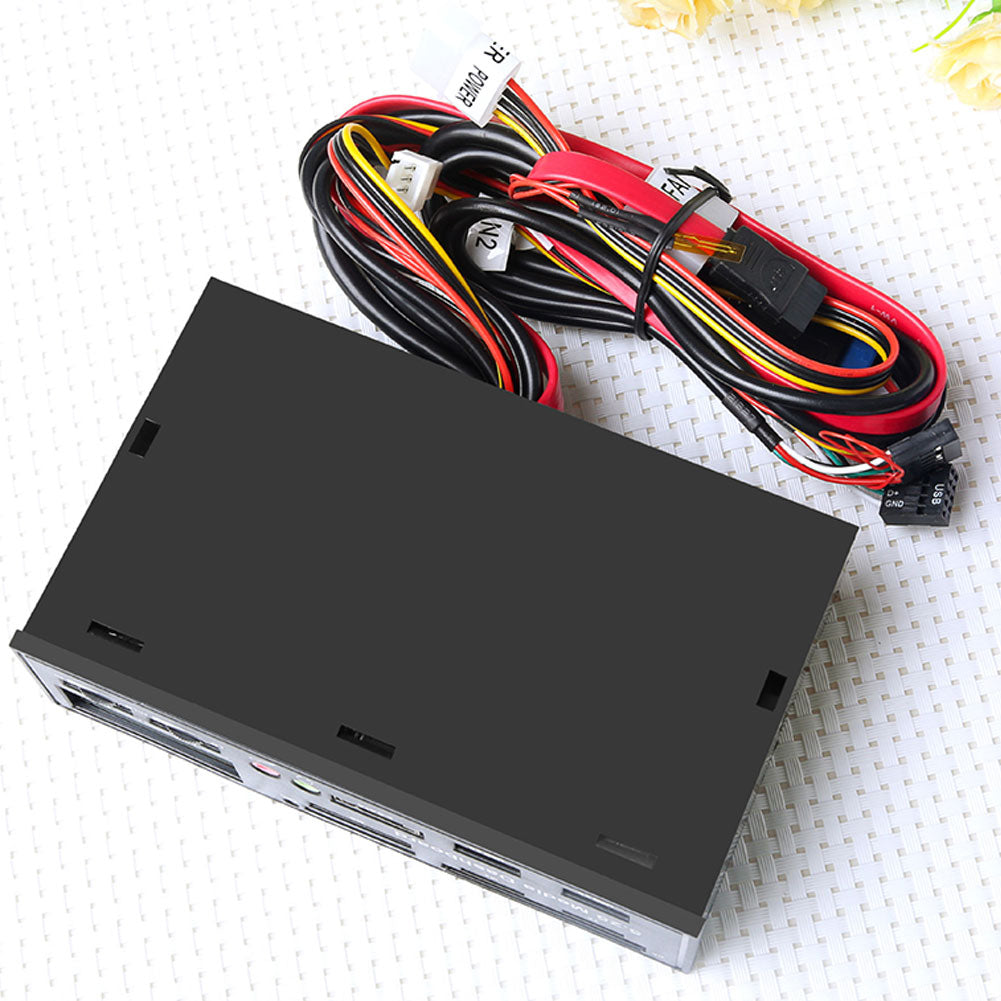 USB 3.0 High Speed Media Dashboard Front Panel PC TF SD M2 MS Multi Card Reader